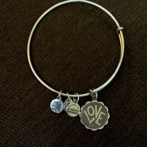 Alex and Ani Love Charm Bracelet Circa 2008